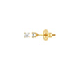 Child's Four-Prong CZ Stud Earrings with Screw Back