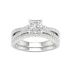 Certified Lab Grown 14K 1.40Ct Diamond Bridal Set