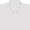 14K White Gold 1.2mm Box Chain
