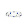 Staggered Sapphire &amp; Diamond Ring