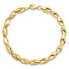 14K Polished and D/C Bracelet