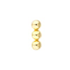 Triple Bead Stud Earrings