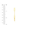 Thin Paper Clip Dangle Earrings