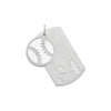 Personalized 2-piece Baseball Dog Tag Charms