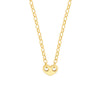 Heart Puff Mariner w/Oval Rolo Necklace