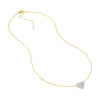 Diamond Pave Heart Necklace (1/2tcw)