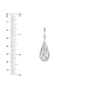 Sterling Silver Teardrop Cage Dangle Earrings