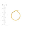 Large White Enamel Round Hoops