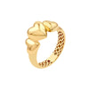 Triple Hearts Ring