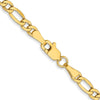 10K 3.5mm Semi-Solid Figaro Chain