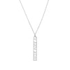 5mm Vertical Roman Numeral Pendant Necklace