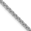 14K White Gold 2.1mm Spiga Chain