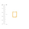 Square Frame Paper Clip Earrings