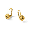 14K Polished Love Knot Leverback Earrings