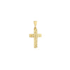Full Diamond Cut 3D Cross Pendant