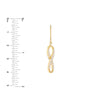 Dangle CZ Infinity Earrings
