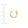 Tri-Color Triple Hoop Earrings