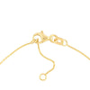Bezel Set Diamond Charm Bracelet
