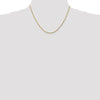 10K 2mm Diamond-Cut Rope Chain