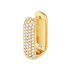 5 Row Pave Diamond Paper Clip Earrings (1-1/2tcw)