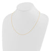 14K Adjustable .8mm D/C Wheat Chain