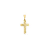 Full Diamond Cut 3D Cross Pendant
