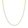 4-5/8tcw Diamond Halfway Tennis Necklace