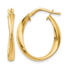 14K Polished Hoop Earrings