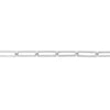 3.80mm Hollow Paper Clip Chain with Pear Lock