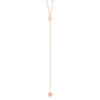 Circle and Engravable Disc Lariat Necklace