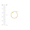 Medium White Enamel Round Hoops