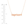 Gothic Capricorn Nameplate Necklace