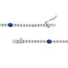 Sapphire &amp; Diamond Station Bracelet