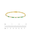 Diamond &amp; Emerald Tennis Bracelet (2-1/3tcw)