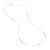 Saturn Chain Bezel Long Necklace