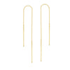Staple Bar Threader Earrings on Box Chain