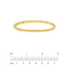 Diamond Fluted Station Bangle Bracelet (1/4tcw)