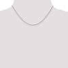 10K White Gold 1mm Spiga Chain