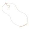 Diamond-Cut Curved Bar Adjustable Necklace