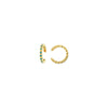 Full Turquoise Enamel Bezel Earring Cuffs
