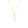 Open Marquise Pendant with 1pt Diamond