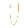 Front to Back Cross Chain Earrings