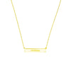 Engravable Bar &amp; Adjustable Necklace