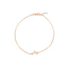 Plated Sterling Silver Mini CZ Dolphin Bracelet