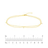 4pt Diamond Drape Anklet