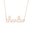 7mm Doodle Nameplate Necklace