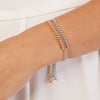 1/5tcw Diamond Bezel Tennis Bolo Bracelet