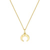Crescent Moon Charm with 1pt Diamond
