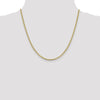 10K 2.4mm Flat Anchor Chain Anklet