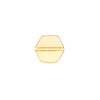 Hexagon Screw Stud Earrings on Post Back